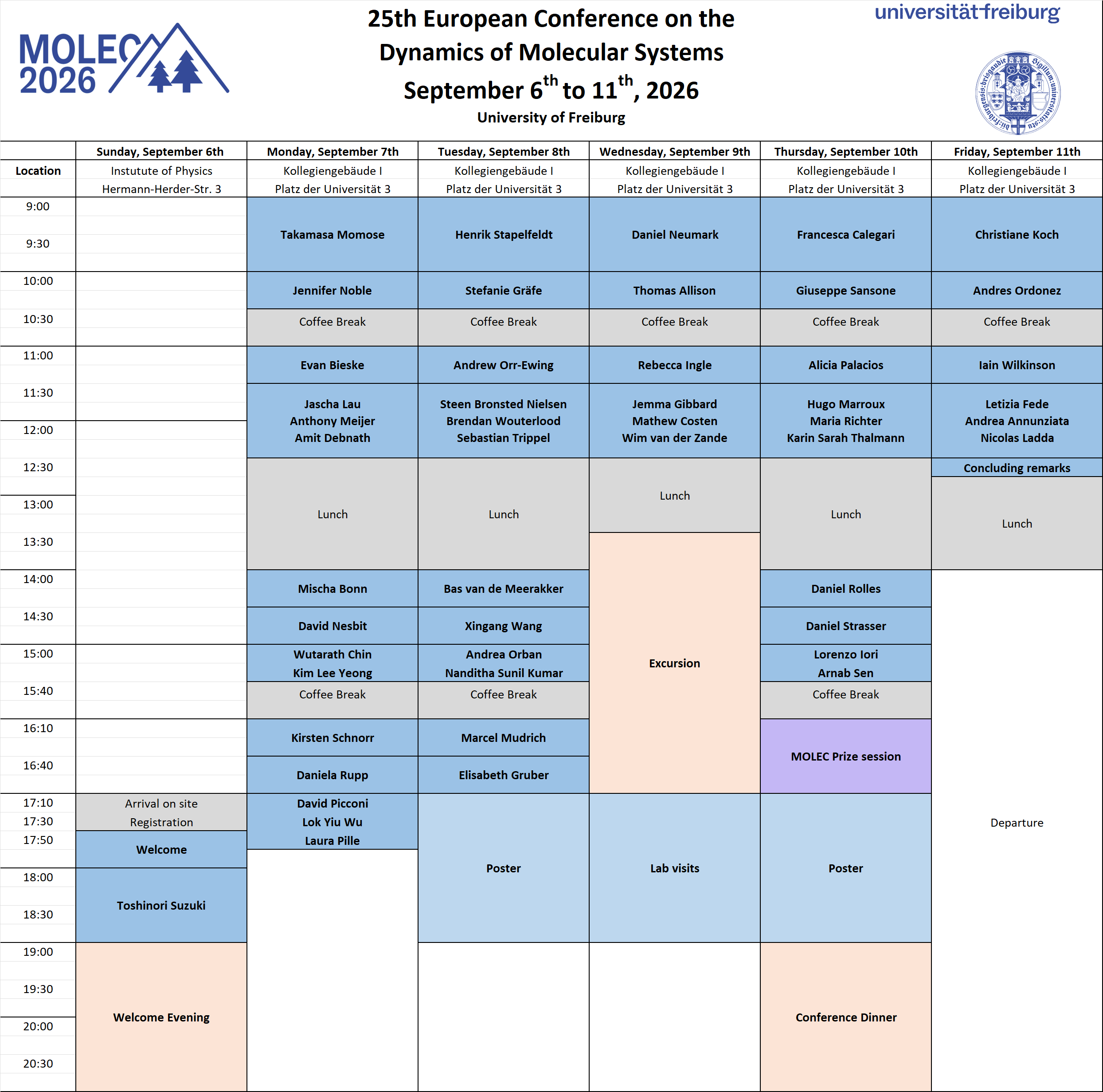 MOLEC2026 Program